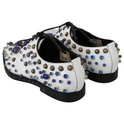 Dolce & Gabbana Snøresko*Elegante e ldersko med krystaller Hvid