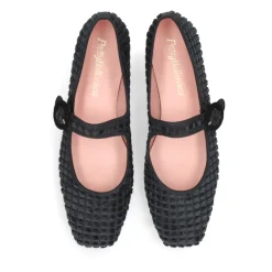 Pretty Ballerinas Ballerina Sko*Elegante Mercedita de Terciopelo Brocado Sort