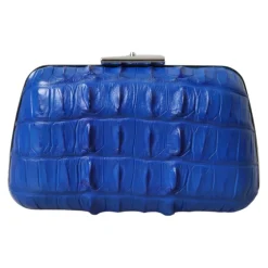 Balenciaga Clutch*Elektrisk Bl Crocodile Lder Clutch Blå