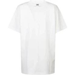Elisabetta Franchi T-Shirts*T-shirts og Poloshirts Hvid