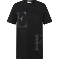 Elisabetta Franchi T-Shirts*T-shirts og Polos Sort
