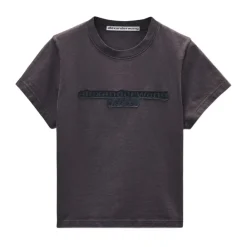 Alexander Wang T-Shirts*Embellished Logo T-Shirt Sort
