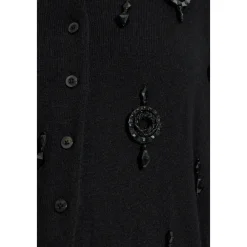 Tory Burch Striktrøjer & Sweatere*Embellished Wool Cardigan Sort