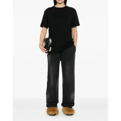 Alexander Wang T-Shirts*Embossed Logo Crew Neck T-Shirt Sort