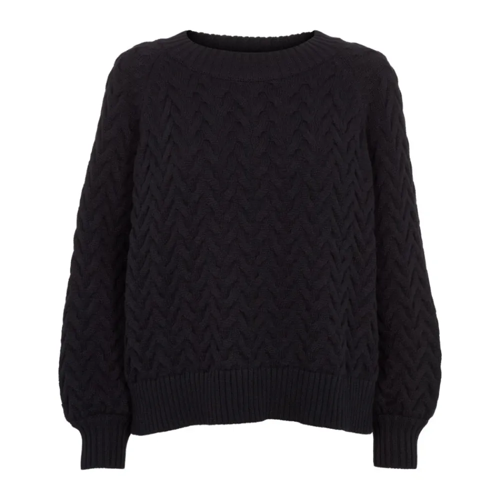 Basic Apparel Striktrøjer & Sweatere*Emma Sweater - Sort
