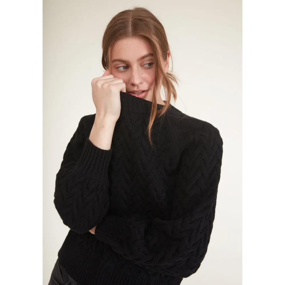 Basic Apparel Striktrøjer & Sweatere*Emma Sweater - Sort