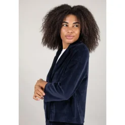 Circolo 1901 Jakker*Enkeltradet Velour Blazer Blå