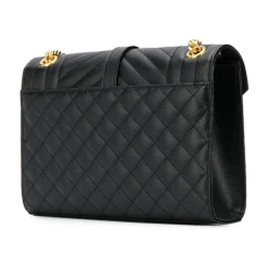 Saint Laurent Skuldertasker*Envelope Medium Taske Sort