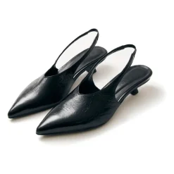 ALOHAS Pumps|Stiletter*Eros Læder Mules Sort