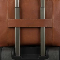 Piquadro Laptop Tasker*Expandable, slim laptop bag 15,6 Brun