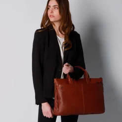 Piquadro Laptop Tasker*Expandable, slim laptop bag 15,6 Brun