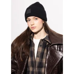 Acne Studios Huer & Kasketter*Face Logo Beanie Sort