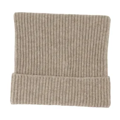 Acne Studios Huer & Kasketter*Face Logo Square Beanie Beige