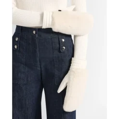 Fusalp Handsker*Fake Fur Ski Gloves Beige