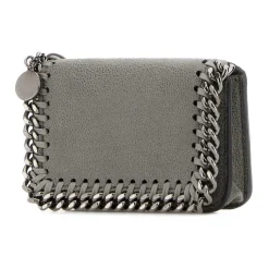 Stella McCartney Bæltetasker*Falabella Small Flap Wallet Grå