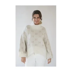 HÉST Striktrøjer & Sweatere*Fam Sweater Short Hvid