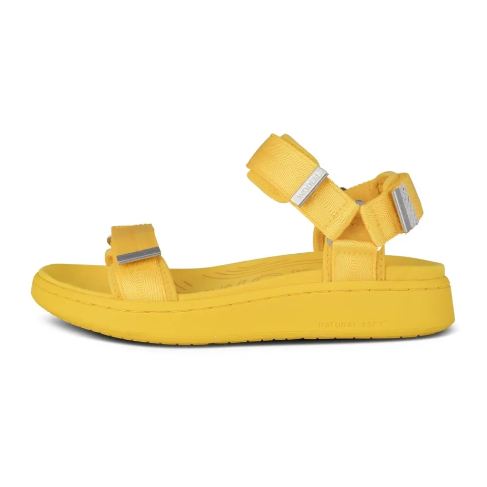 Woden Sandaler*Farverig Frugtsandal med Natural Soft-teknologi Gul