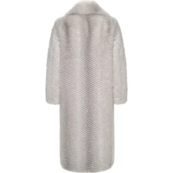 Cesare Gaspari Frakker*Faux Fur Coat Natalie - Hvid