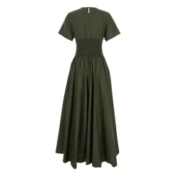 Simkhai Kjoler*Fern Wrenna Kortærmet Midi Kjole Grøn