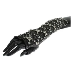 Dolce & Gabbana Handsker*Fingerløse Albuelange Handsker Sort