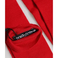 Dolce & Gabbana Handsker*Fingerløse Albuelange Vantehandsker Rød