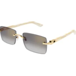 Cartier Solbriller*Firkantede Solbriller Gul