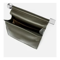 Jacquemus Clutch*Firkantet Rund Clutch Taske Mørk Khaki Grøn