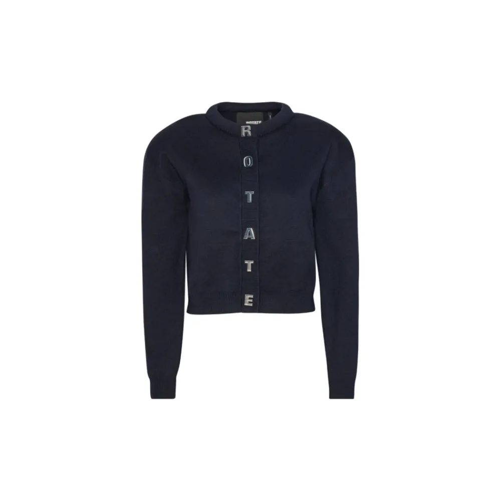 ROTATE Birger Christensen Striktrøjer & Sweatere*Firm Strik Cardigan Blå