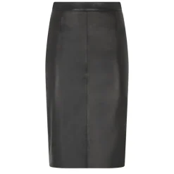 RED Valentino Nederdele*Fitted Lædernederdel Sort