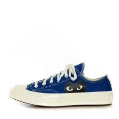 Comme des Garçons Play Sneakers*Flacher Canvas Sneaker Blå
