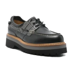 Woolrich Snøresko*Flade sko Sort