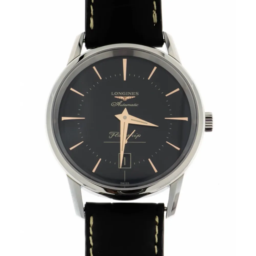 LONGINES Ure*Flagship Heritage Automatisk Ur Sort