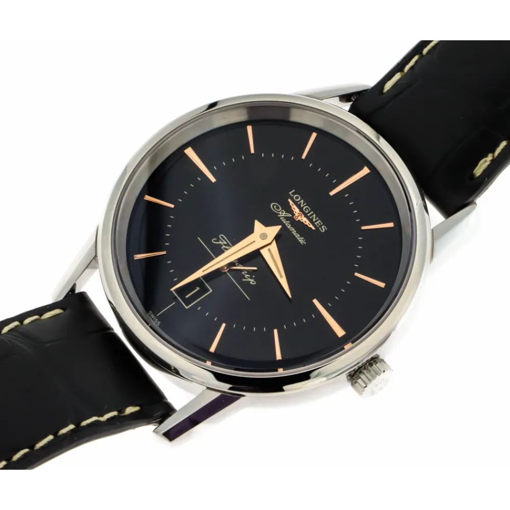 LONGINES Ure*Flagship Heritage Automatisk Ur Sort