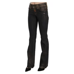John Galliano Jeans*Flared Denim med Flatterende Talje i Sort