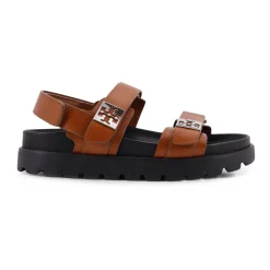 Tory Burch Sandaler*Flat Sandals Brun