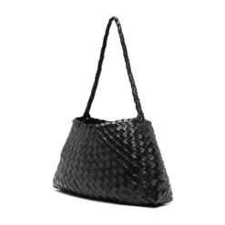 Dragon Diffusion Indkøbstasker*Flettet Læder Tote Taske Sort