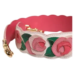 Dolce & Gabbana Tilbehør Til Tasker*Floral skulderrem i kalvelæder Multifarvet