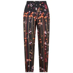 RED Valentino Bukser*Floral Straight Trousers Sort