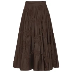ROTATE Birger Christensen Nederdele*Flower Maxi Skirt Brun
