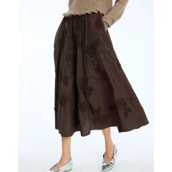 ROTATE Birger Christensen Nederdele*Flower Maxi Skirt Brun