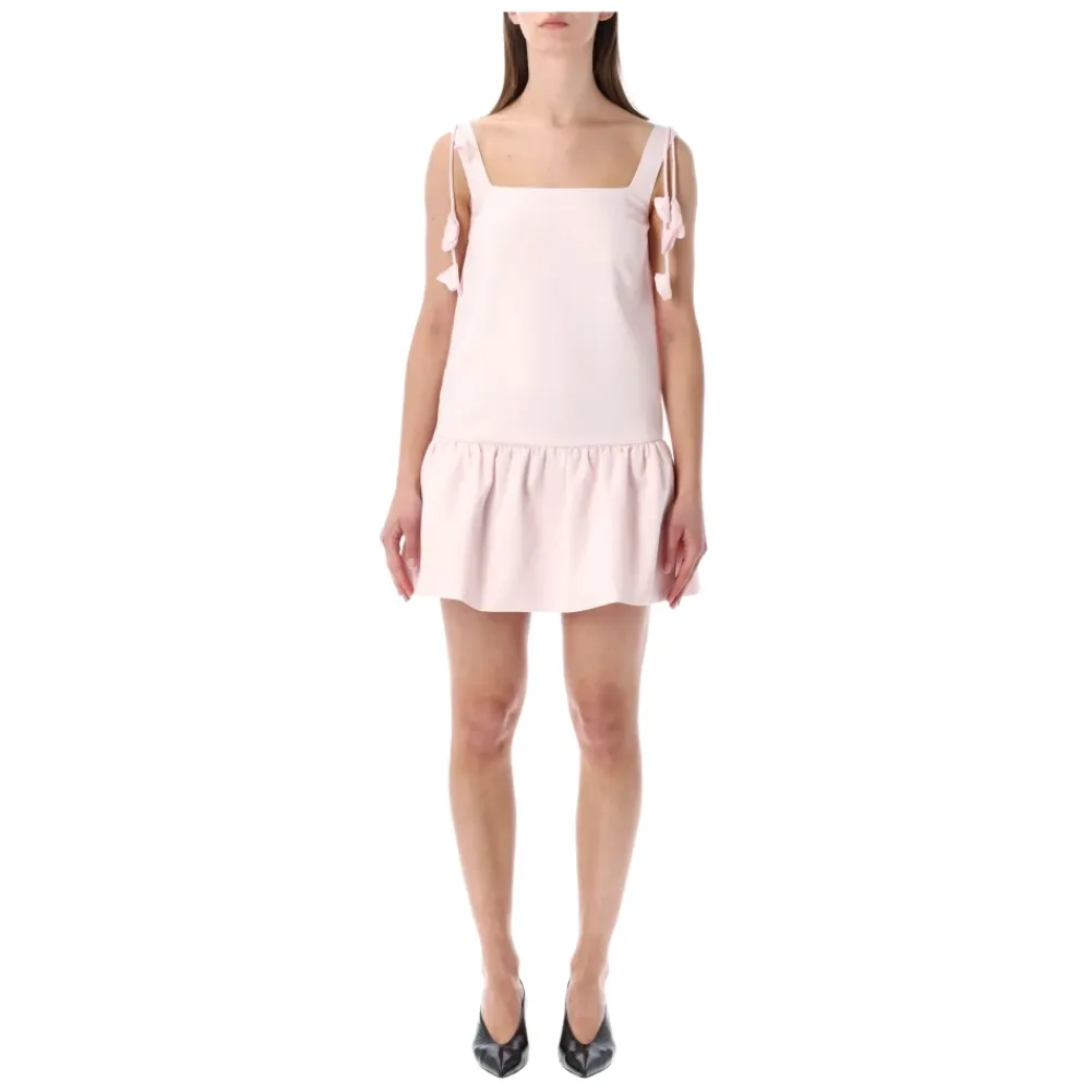 Self Portrait Kjoler*Flower Taffeta Mini Dress Pink
