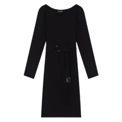Emporio Armani Kjoler*Fluid Crepe Dress Sort