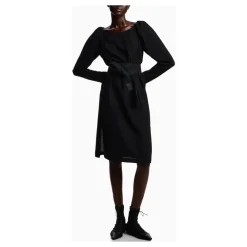 Emporio Armani Kjoler*Fluid Crepe Dress Sort