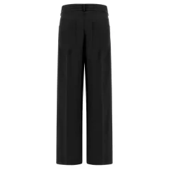 NUDE Bukser*Fluid Viscose Bukser Sort