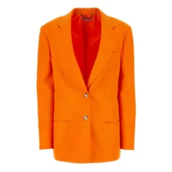 Stella McCartney Jakker*Fluorescerende Viscose Blazer Orange