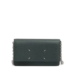 Maison Margiela Skuldertasker*Four Stitches Chain Wallet Grøn