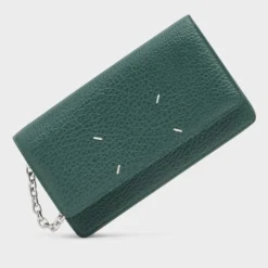 Maison Margiela Skuldertasker*Four Stitches Chain Wallet Grøn