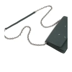 Maison Margiela Skuldertasker*Four Stitches Chain Wallet Grøn