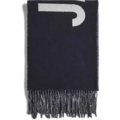 Jacquemus Tørklæder*Fringe Logo Scarf Blå