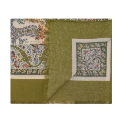 Etro Tørklæder*Frynset Paisley Tørklæde Grøn
